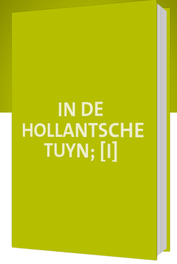 Cover of In de Hollantsche Tuyn