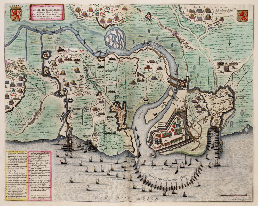 Geertruidenberg Belegering by Maurice of Orange in 1595 Blaeu1649.jpg