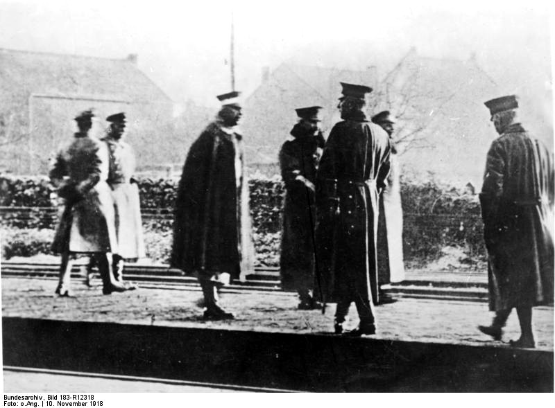 De Duitse keizer doet afstand van de kroon 9 november 1918